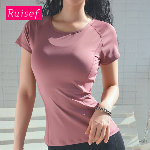 Beauty Back Workout Clothes Quick Drying Running Training Short Sleeve