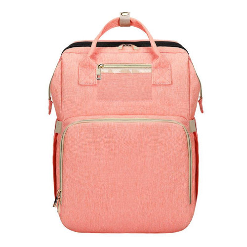 Mom Backpack Diaper Bags With Changing Pad Portable Folding Multifunctional Baby Bed Bags Travel Backpack Mochila Baby Nappy Bag