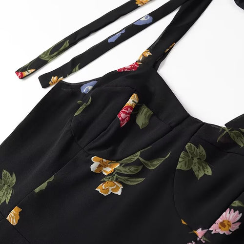 Elegant Slightly Mature Wide Shoulder Strap Printing