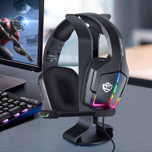 S12 Head mounted gaming headset wired RGB computer gaming headset PS4 headset