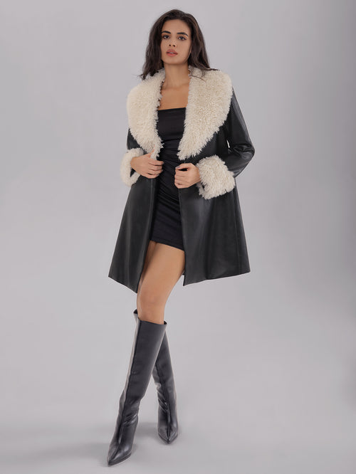 Autumn Winter Polyester Fabric Fleece Warm Fashionable Jacket