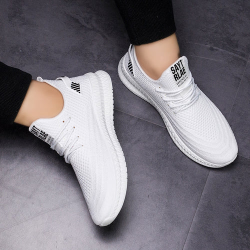 Breathable flying woven casual sneakers