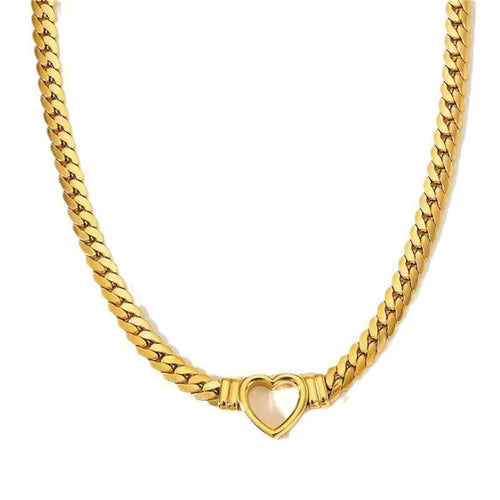 Personalized Love Chain Necklace Bracelet Titanium Steel Non-fading Clavicle