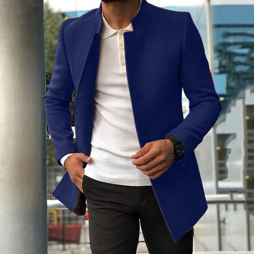 Single-breasted Solid Color Business Jackets Fall And Winter Tops