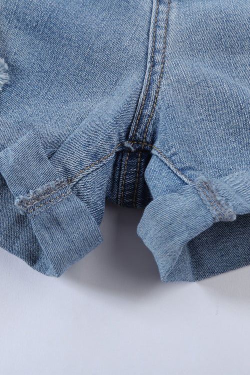 Light Blue Vintage Faded Distressed Jean