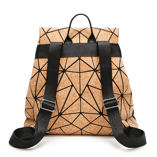 Natural Cork Backpack Wooden Vegan Bag