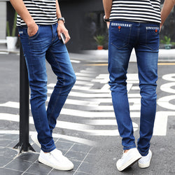 Kwaliteit casual slanke zakelijke denim jeans voor heren