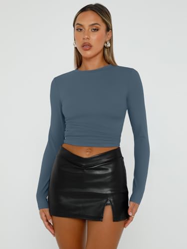 Long Sleeve Basic Spring Crop