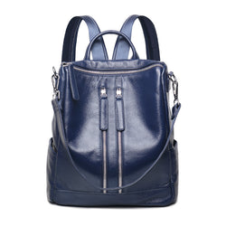 Genuine Leather Backpack Women's Bag Oxford Spinning Large Capacity 2023 New Fashionable Women's Bag Casual All-match Korean Backpack