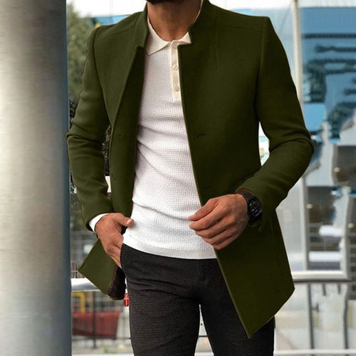 Single-breasted Solid Color Business Jackets Fall And Winter Tops