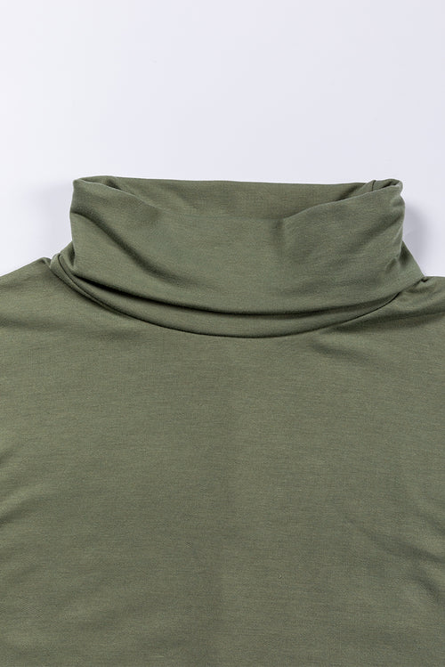 Jungle Green Cowl Neck Shift Tunic