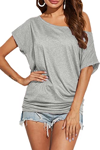 Off Shoulder Casual Loose Short Sleeve