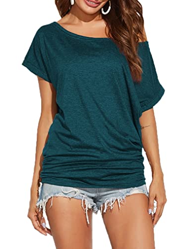 Off Shoulder Casual Loose Short Sleeve