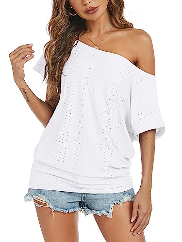 Off Shoulder Casual Loose Short Sleeve