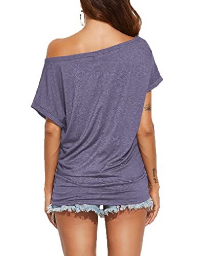 Off Shoulder Casual Loose Short Sleeve