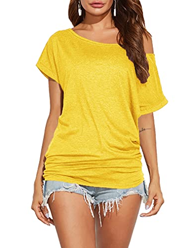 Off Shoulder Casual Loose Short Sleeve