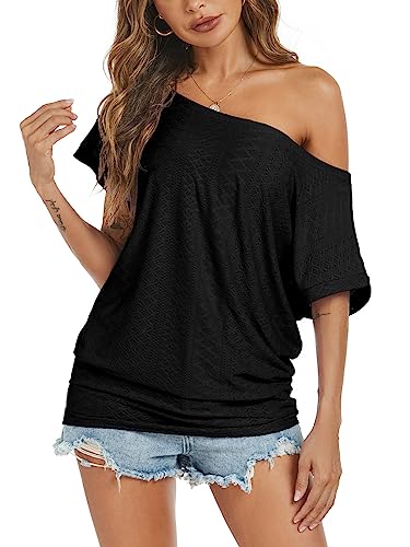 Off Shoulder Casual Loose Short Sleeve