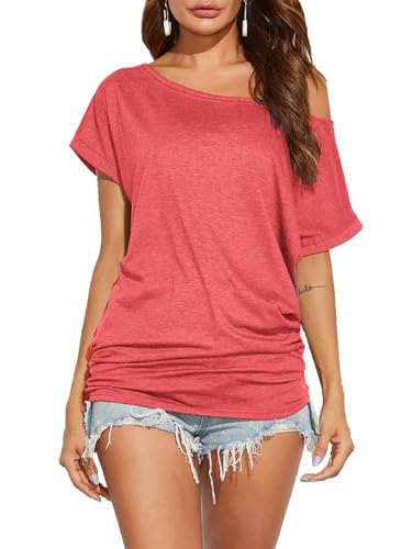 Off Shoulder Casual Loose Short Sleeve