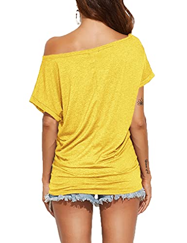 Off Shoulder Casual Loose Short Sleeve