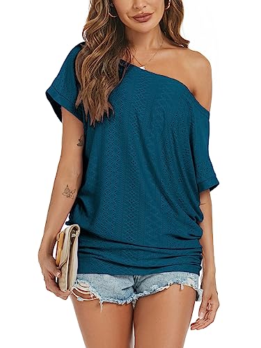 Off Shoulder Casual Loose Short Sleeve