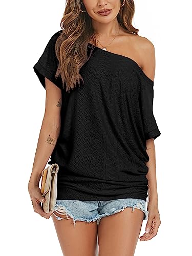 Off Shoulder Casual Loose Short Sleeve