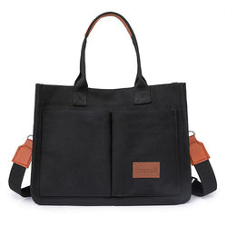 Canvas Shoulder Multi-pocket Shopper