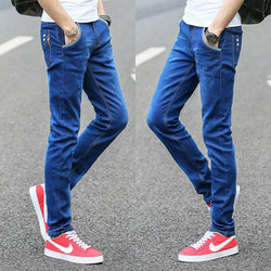 Kwaliteit casual slanke zakelijke denim jeans voor heren
