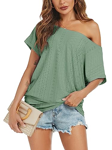 Off Shoulder Casual Loose Short Sleeve