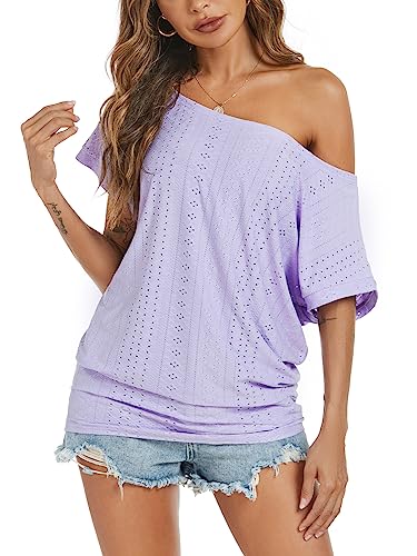 Off Shoulder Casual Loose Short Sleeve