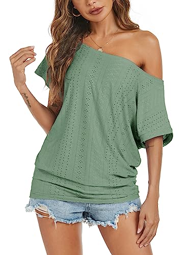 Off Shoulder Casual Loose Short Sleeve