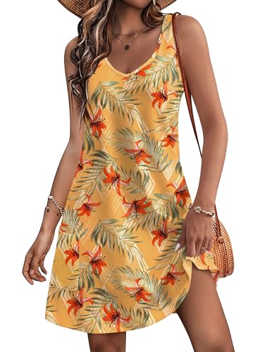 HOTOUCH Boho Beach V Neck Loose Tank