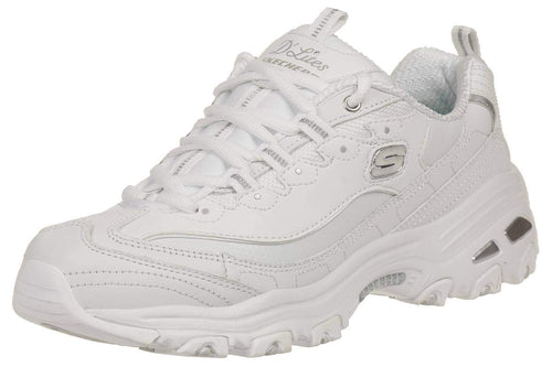 Skechers women's D'lites Fresh Start Memory Foam Lace-up Sneaker Fashion