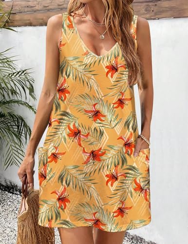 HOTOUCH Boho Beach V Neck Loose Tank