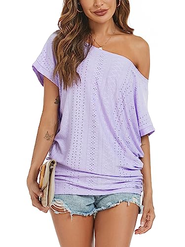 Off Shoulder Casual Loose Short Sleeve