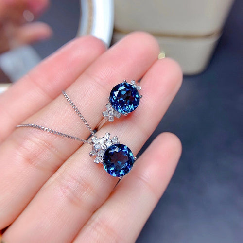 Jewelry Sets For Women London Blue Stones Pendants Necklaces