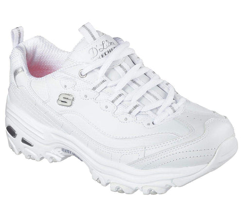 Skechers women's D'lites Fresh Start Memory Foam Lace-up Sneaker Fashion