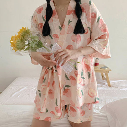 Pajama Sets Women Sweet Casual Simple