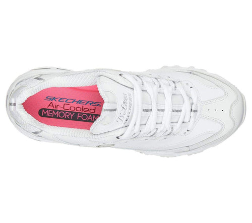 Skechers women's D'lites Fresh Start Memory Foam Lace-up Sneaker Fashion