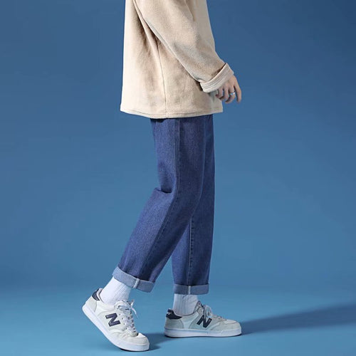 Heren streetwear joggingbroek in effen kleur