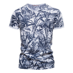 Hawaii-stijl T-shirt heren shirt met O-hals print