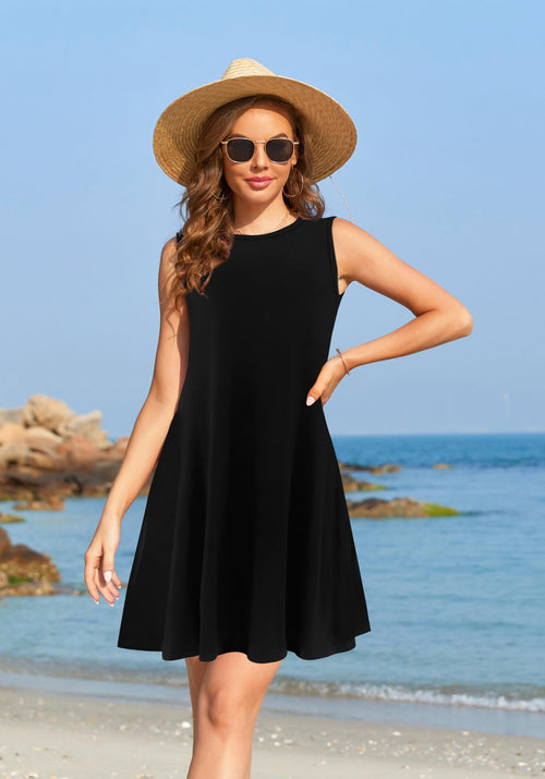 Casual Sundress Cover Ups Sleeveless