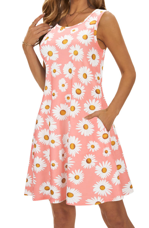 Casual Sundress Cover Ups Sleeveless