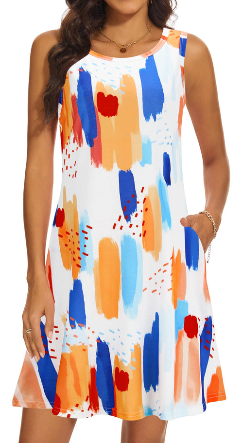 Casual Sundress Cover Ups Sleeveless