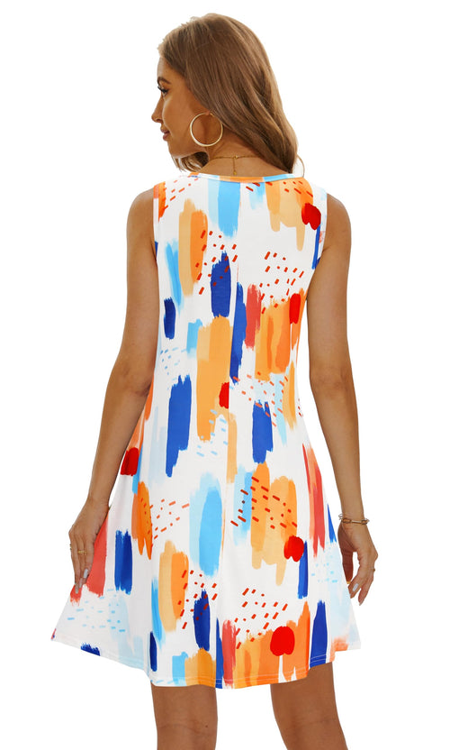 Casual Sundress Cover Ups Sleeveless