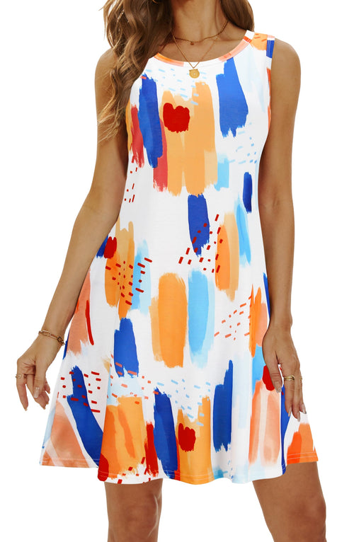 Casual Sundress Cover Ups Sleeveless