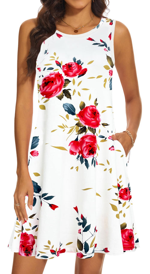 Casual Sundress Cover Ups Sleeveless