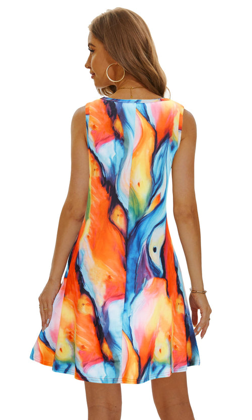 Casual Sundress Cover Ups Sleeveless