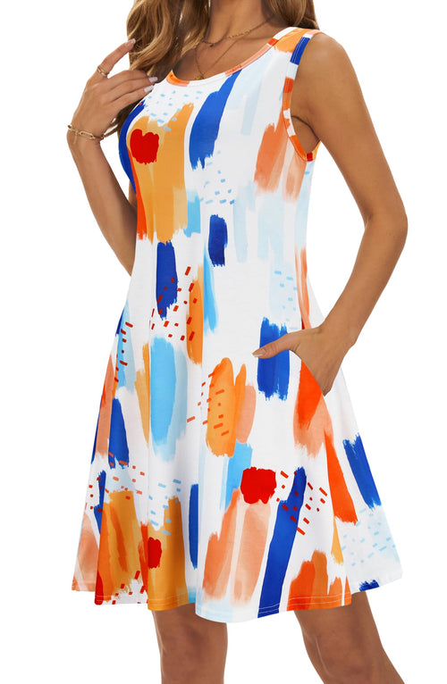 Casual Sundress Cover Ups Sleeveless