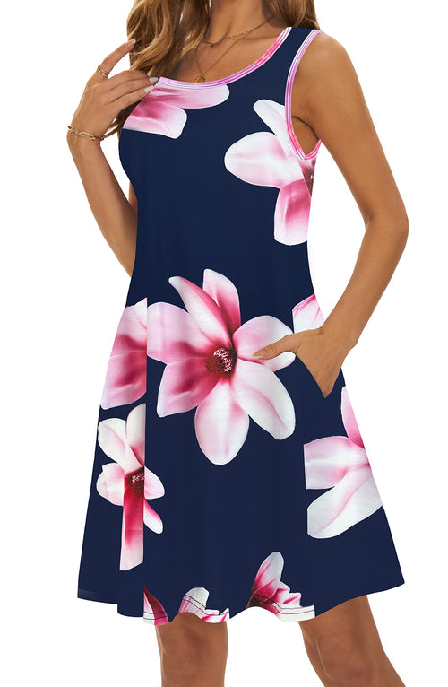 Casual Sundress Cover Ups Sleeveless