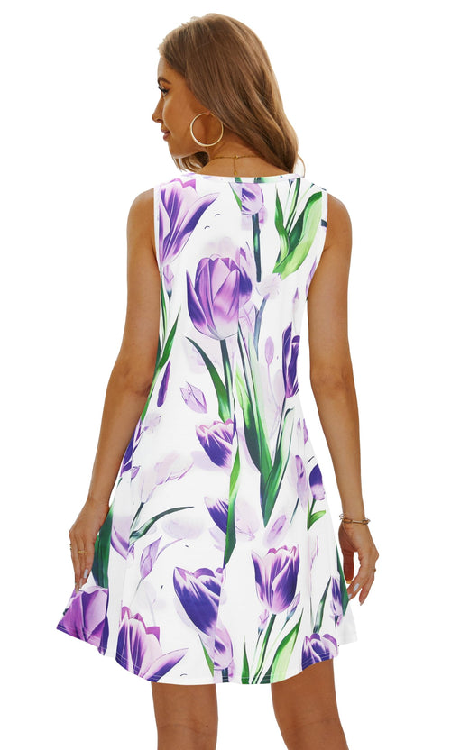 Casual Sundress Cover Ups Sleeveless